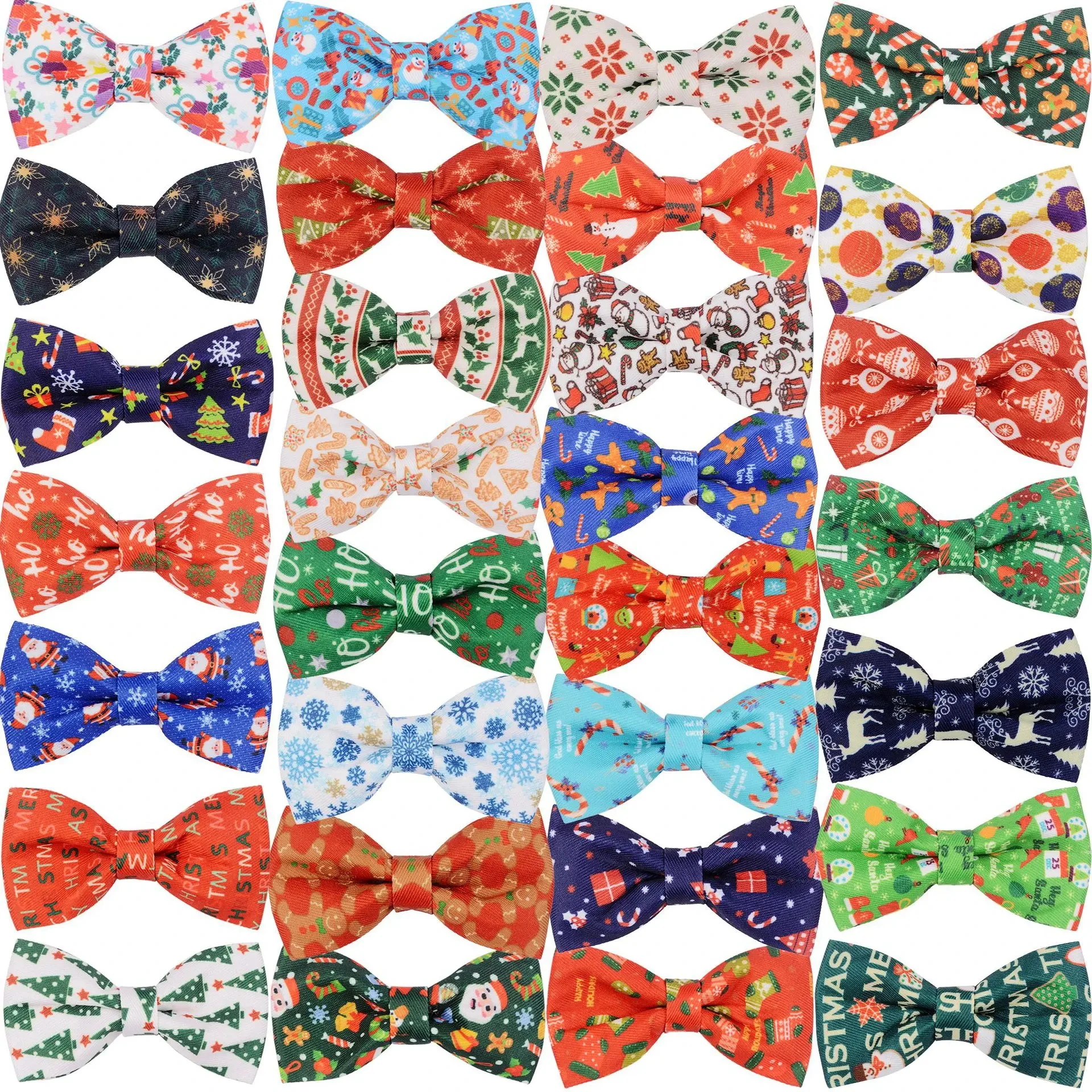 50/100PCS Dog Bow Tie Christmas Dog Supplies Dog Grooming Pet Supplies Doggy Pet Accessories Dog Collar Charms Free Shipping