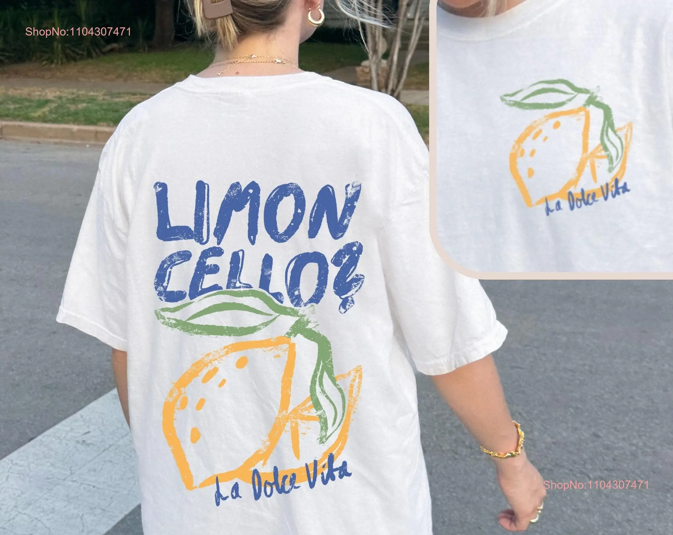 Limoncello T Shirt Lemoncello La Dolce Vita Tomato Girl Summer Italy Italian Lemon long or short sleeves