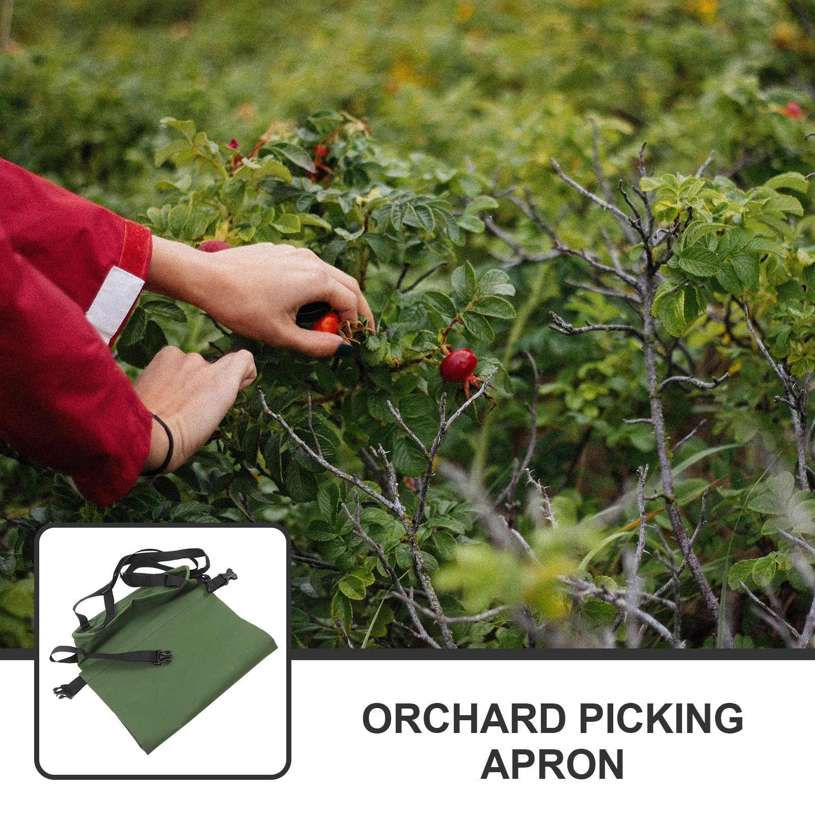 

Canvas Mushroom Foraging Bag Adjustable Strap Waist Hanging Fruit Picking Storage Apron Garden Harvest Storage Bag for Outdoor