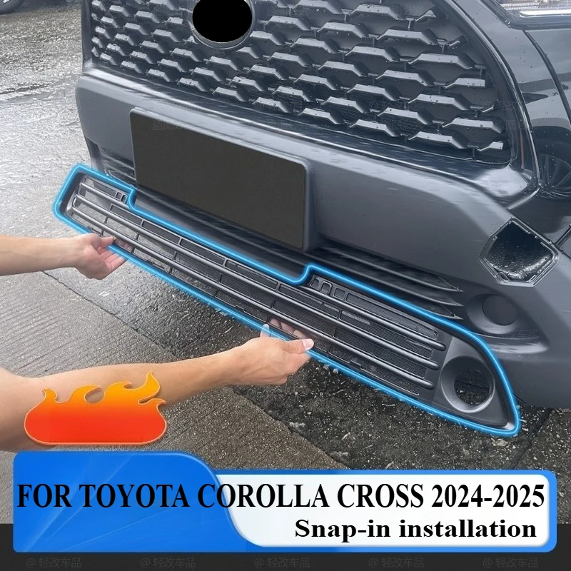 

Для TOYOTA COROLLA CROSS 2024-2025 аксессуары для стайлинга автомобилей защитная сетка передняя решетка передние декоративные гоночные грили