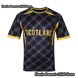 Mężczyźni Kid New Arrival Summer Scotland Fan Commemorative Ukraine Jersey T-shirt Męski top z krótkim rękawem Sportowe koszulki piłkarskie