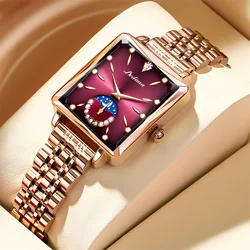 Women Watches Fashion Rose Gold Stainless Stain Steel Ladies Watch Waterproof Quarzt Wristwatch Romatic Girlfriend Gift 1026