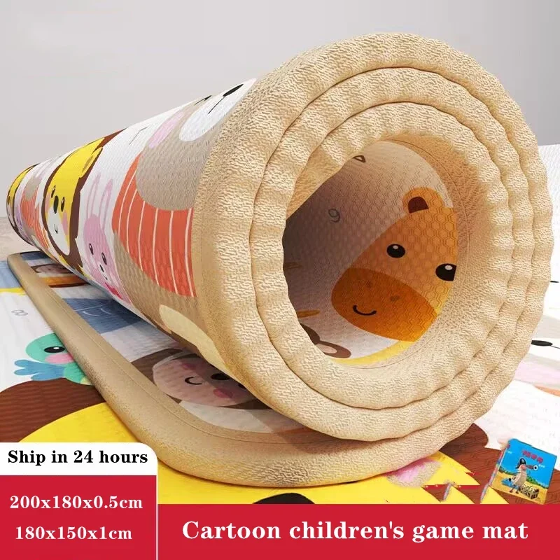 

Cartoon Lion Children's Safety Mat Rugs Large Size Non-toxic High-quality Baby Activity Gym Crawling Play Mats Carpet Baby Games