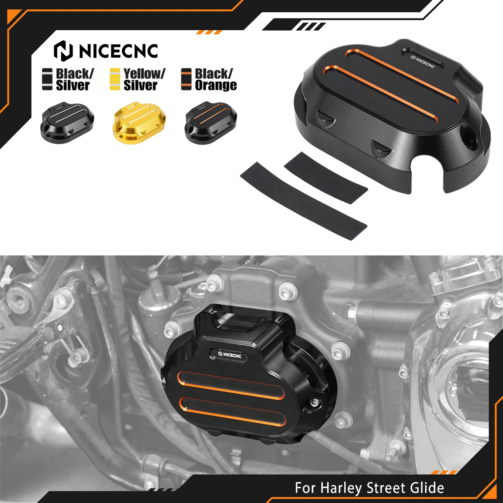 

Transmission Side Cover For Harley Street Glide FLHX FLHXS 2017-2020 CVO Road Glide Road King FLHR FLHRXS Ultra Limited FLHTK