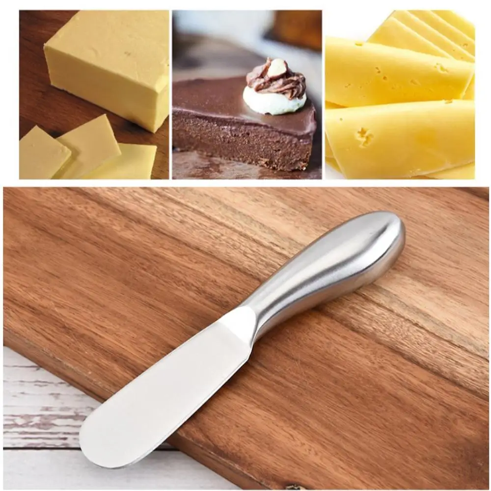 Stainless Steel Cheese Knife Butter Cutter Cake Cream Spatula Scraper Breakfast Sandwich Jam Spreader Kitchen Smear Tool