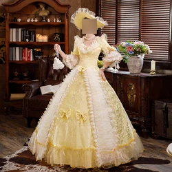 Customized Rococo Victorian Dresses Women Prom Party Gowns Ball Gown Masquerade Theater Clothing Baroque Marie Antoinette 18th