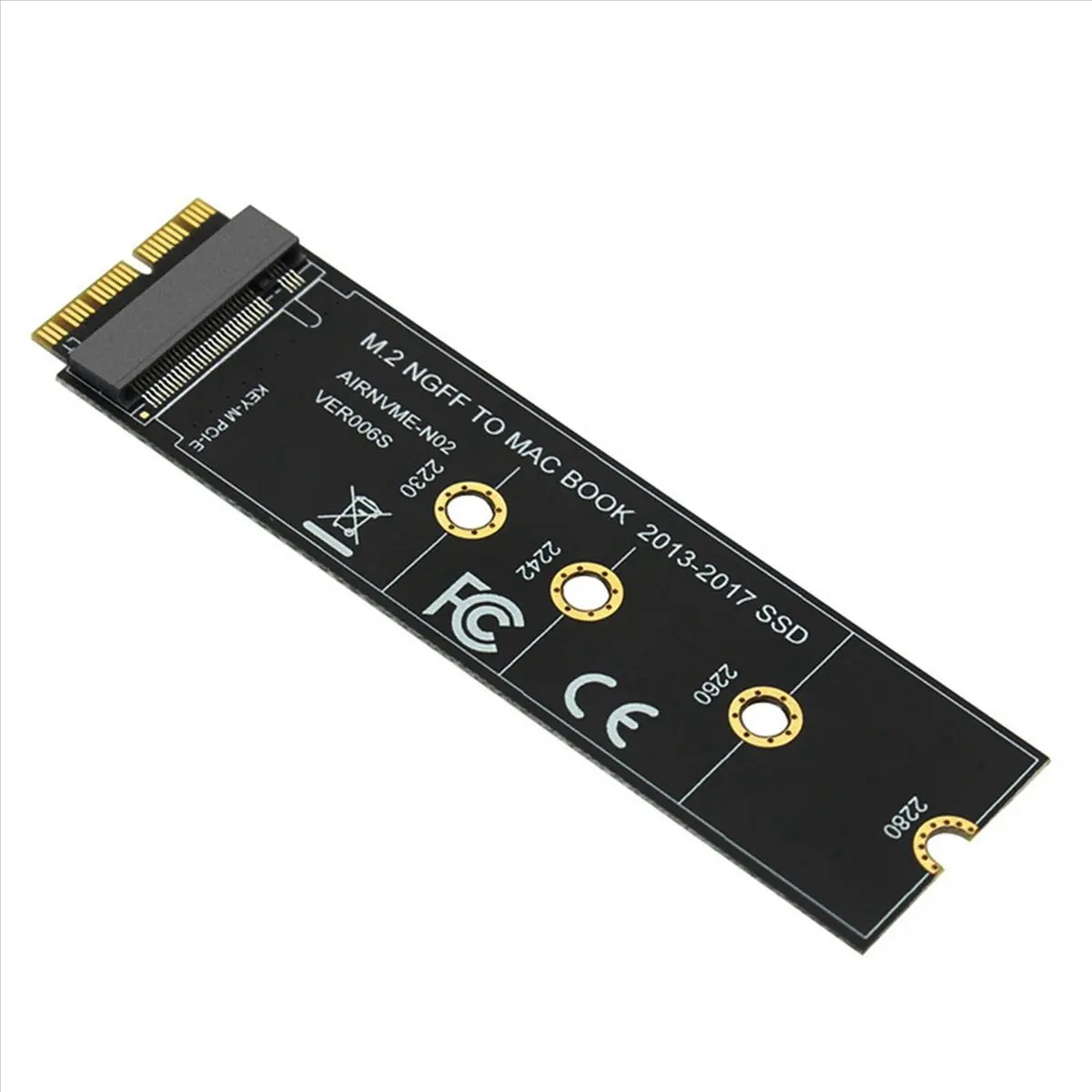 

T64C! 2X адаптер-карта для преобразования M.2 NVME SSD для MacBook Air Pro Retina 2013-2017, комплект NVME/AHCI SSD для A1465 A1466 A1398 A1502