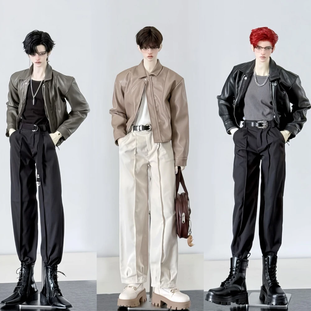 

D09-P789 детская игрушка ручной работы 1/4 дядя 73 ID75 BJD/SD кукольная одежда кожаная куртка с брюками нижнее белье 1 шт.