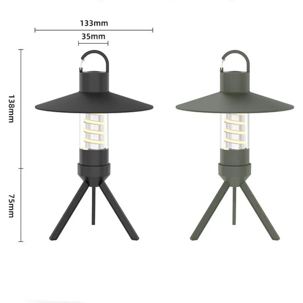 ไฟฉายแขวนสร้างสรรค์สำหรับอ่านโคมไฟเต็นท์สไตล์วินเทจ LED แคมป์กันน้ำใช้งานได้หลากหลาย