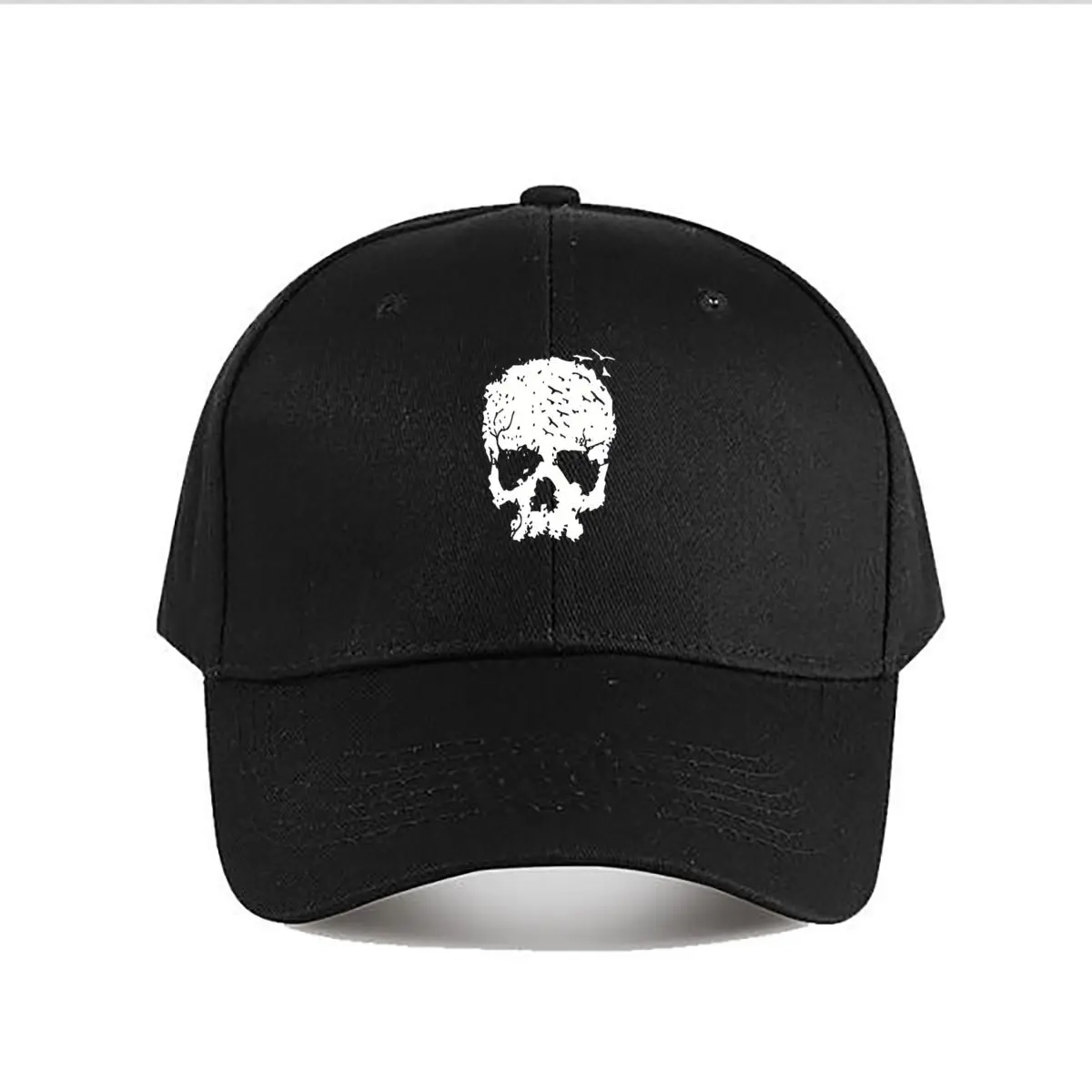 

Skull Silhouette Edgy Art Baseball Cap