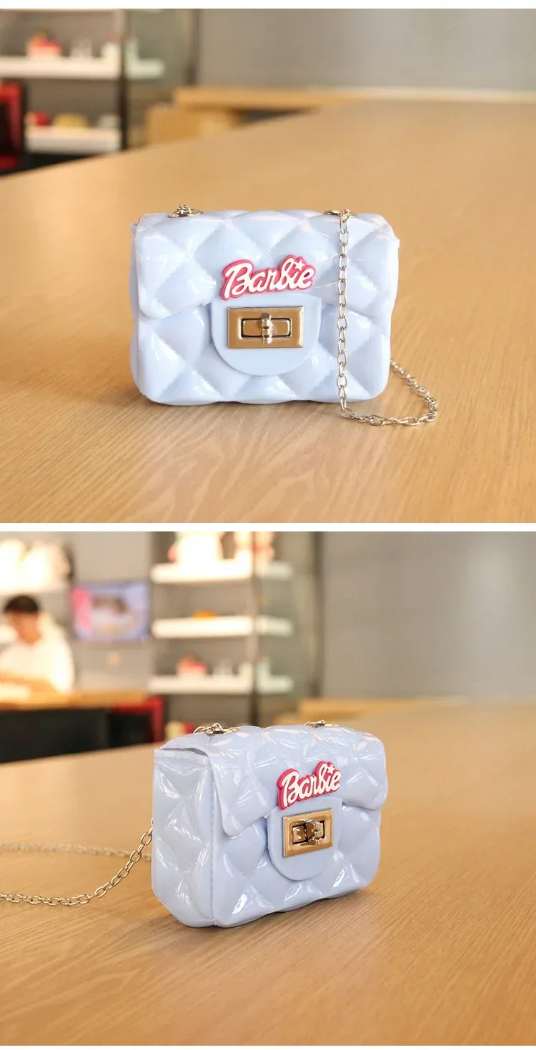 

Miniso Cartoon Handbag PU Jelly Shoulder Bag for Girls Heart shaped Crossbody Bag for Women Cute Casual Mini Bag Gift