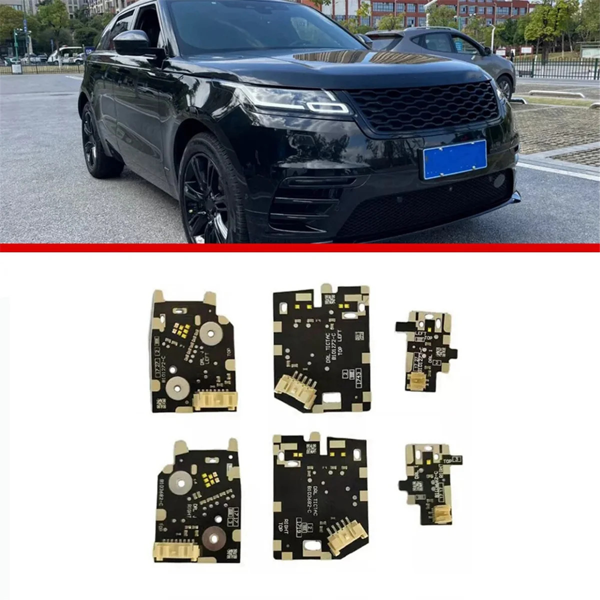 

Для Land Rover Range Rover Velar 2018-2021 автомобильные дневные ходовые платы DRL светодиодные чипы фар слева