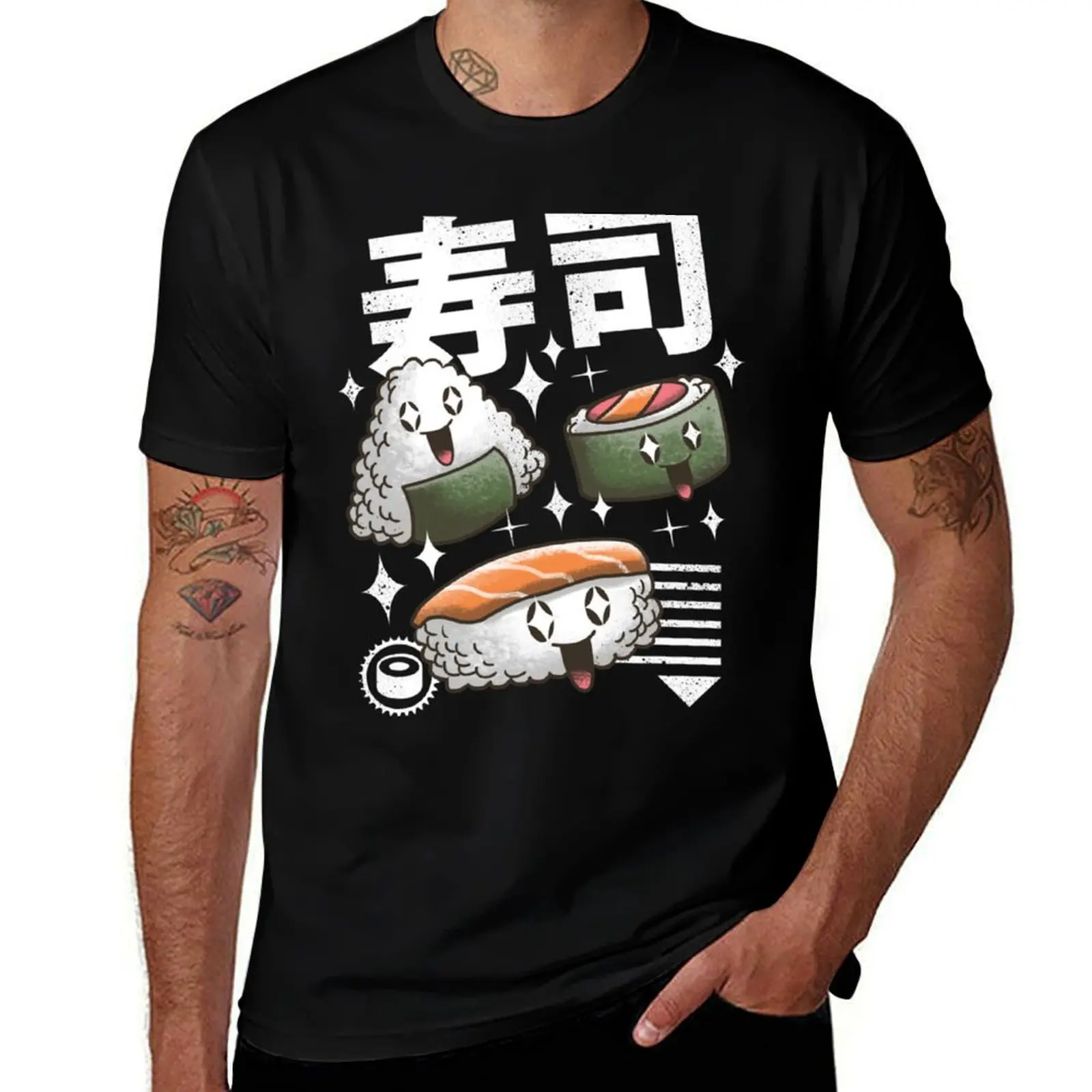 

Kawaii Sushi Classic T-Shirt funny t shirts cotton cotton tshirt 100% man t shirt luxury T-Shirt