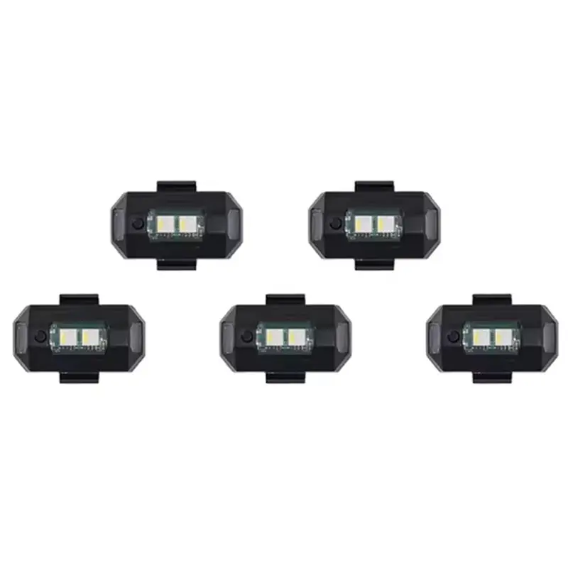 ABUO-5Pcs Mini Drone Strobe Light For DJI NEO/Mini 4 Pro/Mini 2/4K/ 3 Lights Color Anti-Collision Signal Lamp Accessory