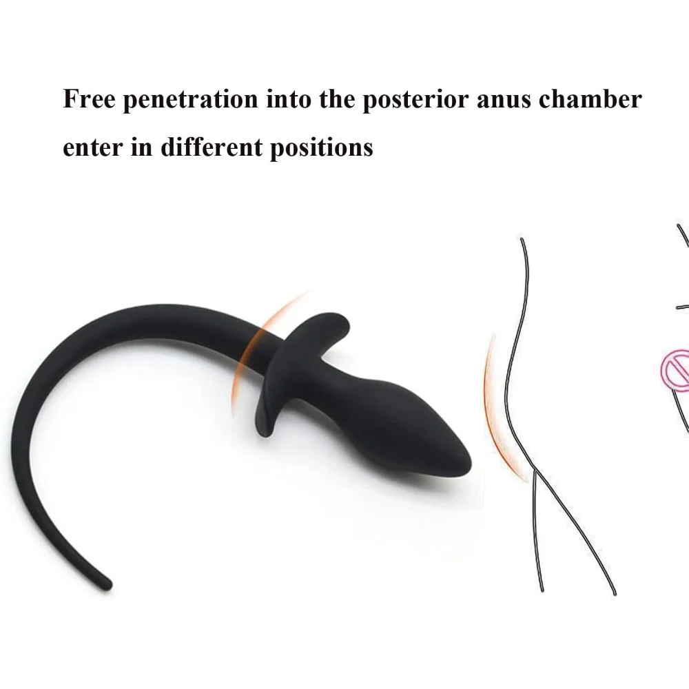 Silikon Anal Butt Plug Hund Schwanz Frauen Penetration Vaginal Stimulator Prostata-massagegerät Erwachsene Sex Spielzeug für Homosexuell Lesben Paare