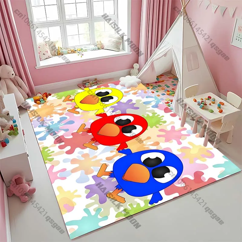 

3D милый ковер с принтом птицы для гостиной, спальни, дивана, входной двери, ковер для детской комнаты, декоративный коврик большой площади, доставка следующего дня