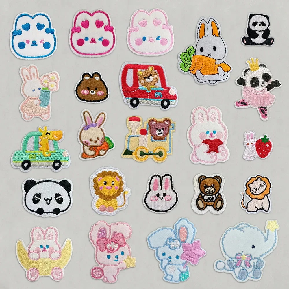 Wholesale sales of cartoon cute embroidered patch fabric patch hot melt adhesive ironing sewing decoration clothing fabric patch