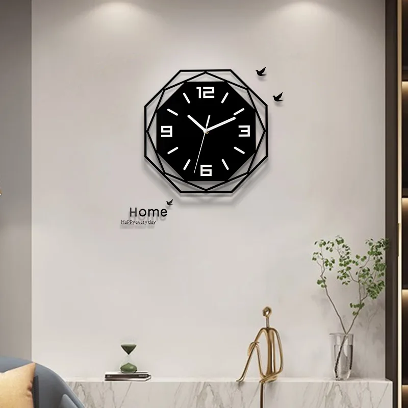 Modern minimalist decorative wall clock  silent acrylic material  minimalist personality  atmospheric art quartz clock
