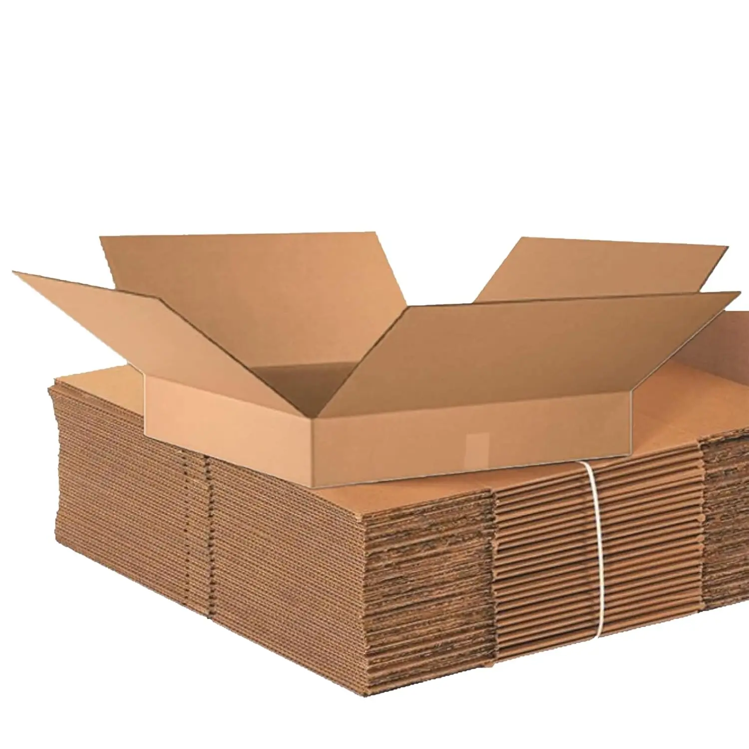 

24x24x4 Flat Corrugated Cardboard Boxes, Kraft, for Shipping, Packing, Moving (Pack of 10)