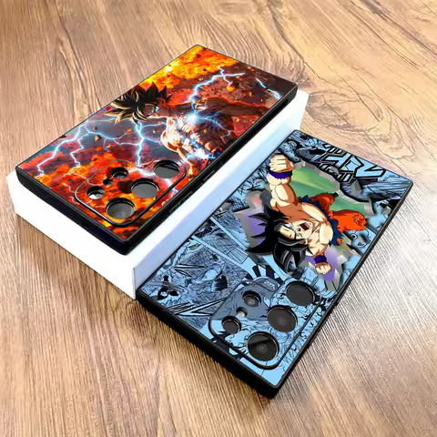 Dragon Ball Lightning Goku Case for Samsung Galaxy S24 Plus S25 Edge S20 S23 Ultra S21 FE Black Soft Phone Cover