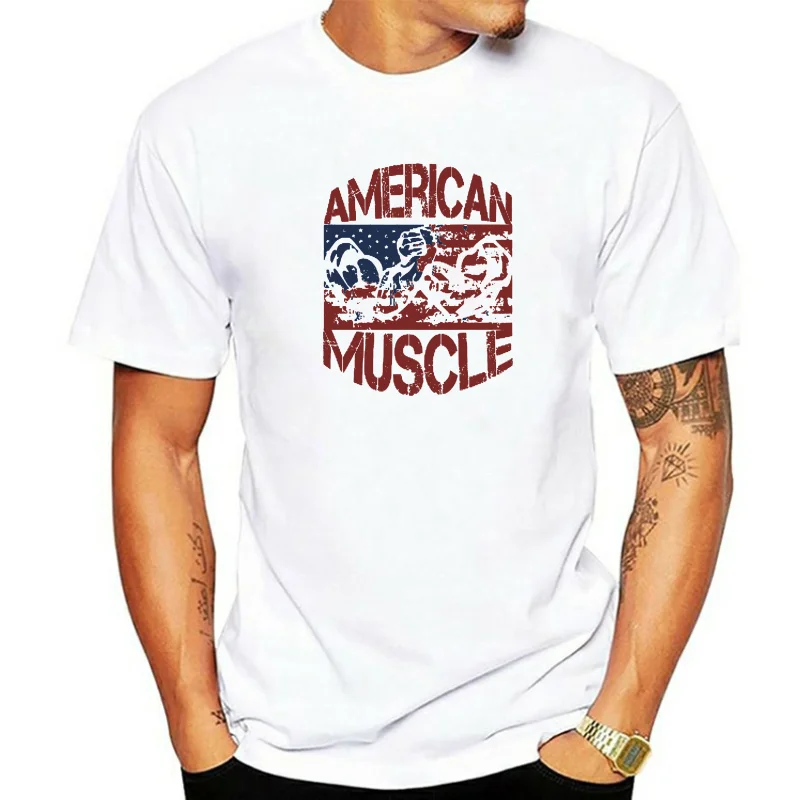 Men T Shirt AMERICAN MUSCLE Armwrestling Apparel! Women tshirt