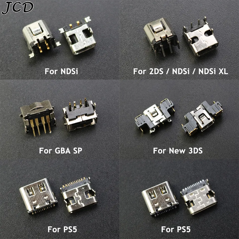 JCD 1 ピース電源ジャックソケット 2DS New 3DS NDSI NDSIXL GBA SP
