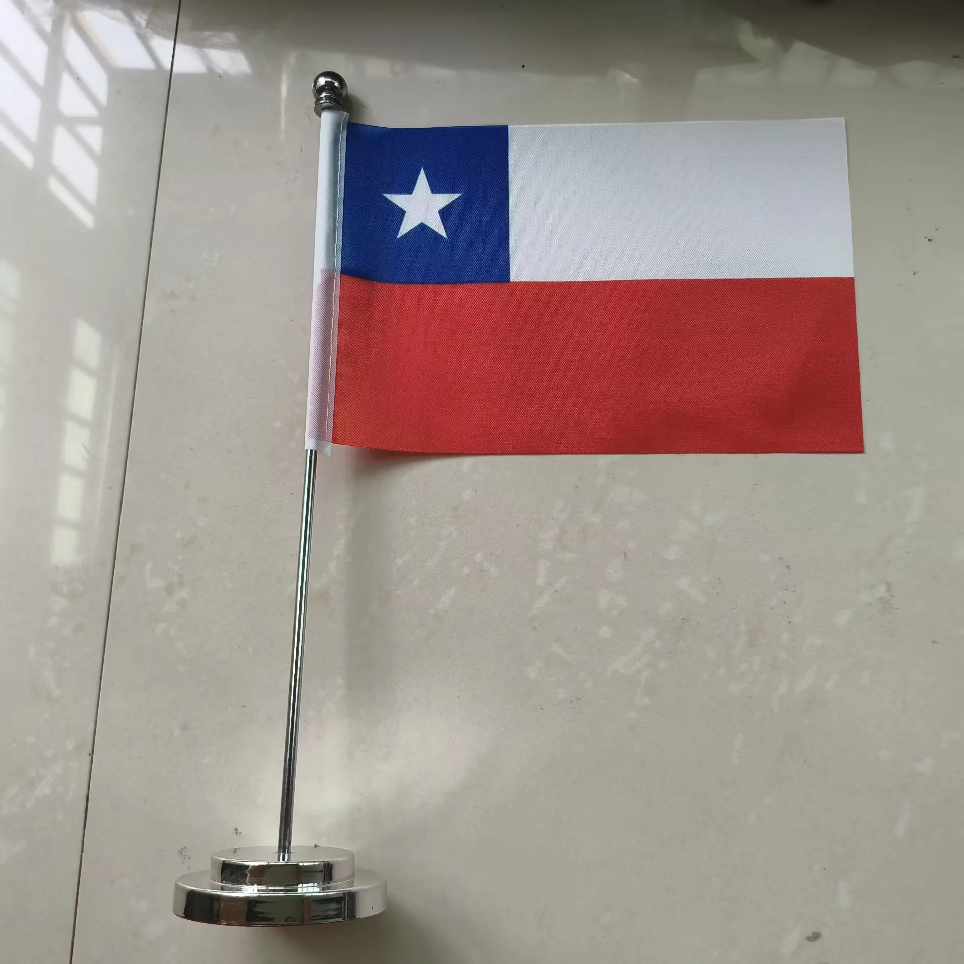 Aerlxemrbrae 14x21cm Office Desk Flag Of Chile Flag Table Decoration Chile National Banner Desk