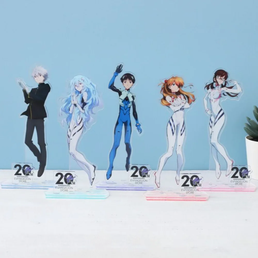 EVA Acrylic Stand Figure Asuka Langley Soryu Ayanami Rei Anime Peripheral Cute 20th Anniversary Commemorative Desktop Ornament