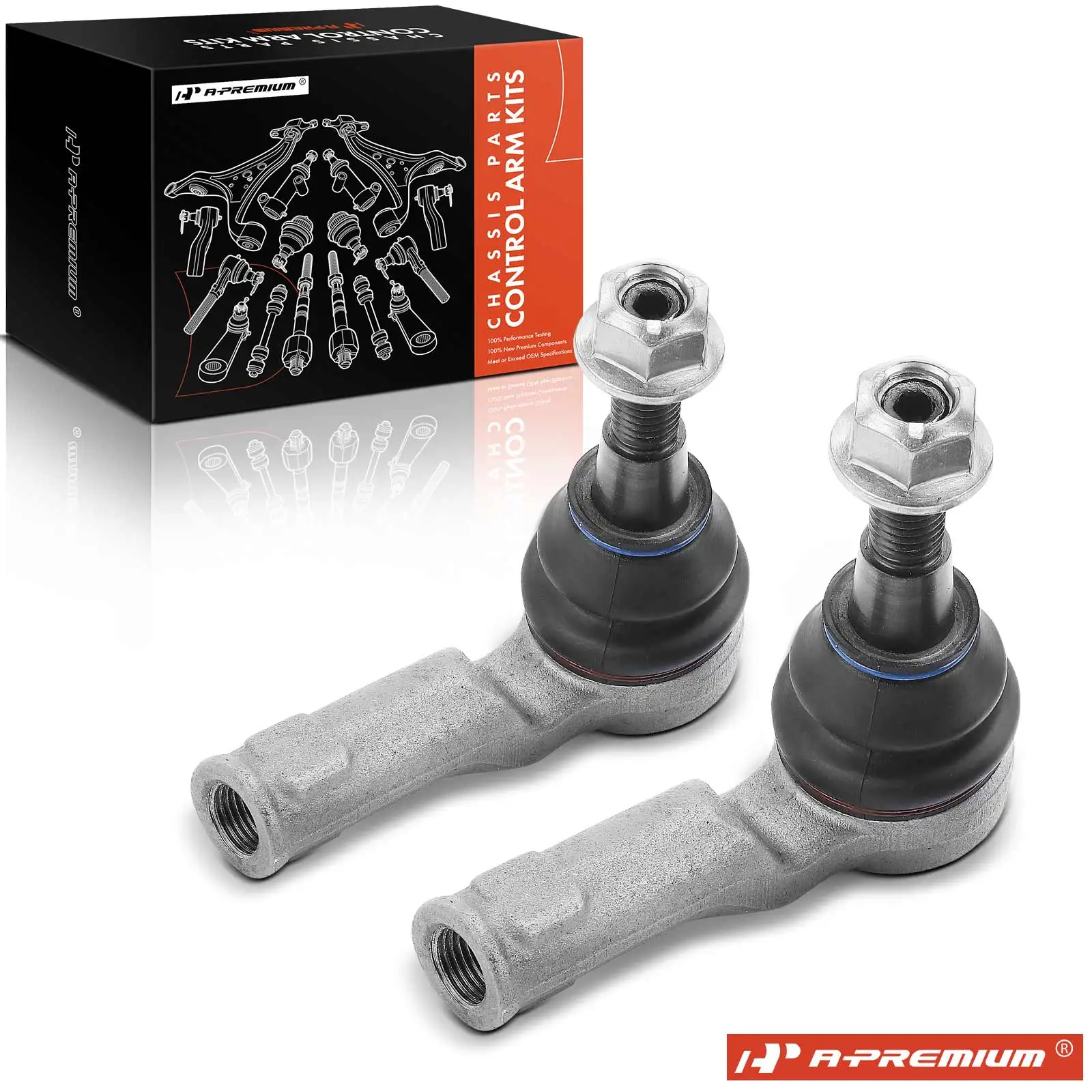 A-Premium 2x Front Outer Steering Tie Rod Ends for Land Rover Range Rover Sport 2009-2013
