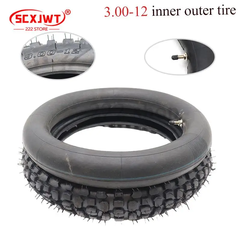 3.00-12 Innen- und Außenreifen 12 Zoll für Dirt Pit Bike Motocross Offroad-Motorrad Robust und Langlebig