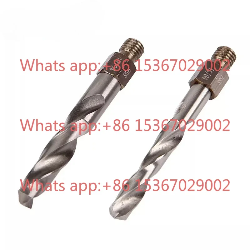 1PCS aviation pneumatic  screw tail small drill bit thread shank drill bit 1/4-28 T ultra-short bit import