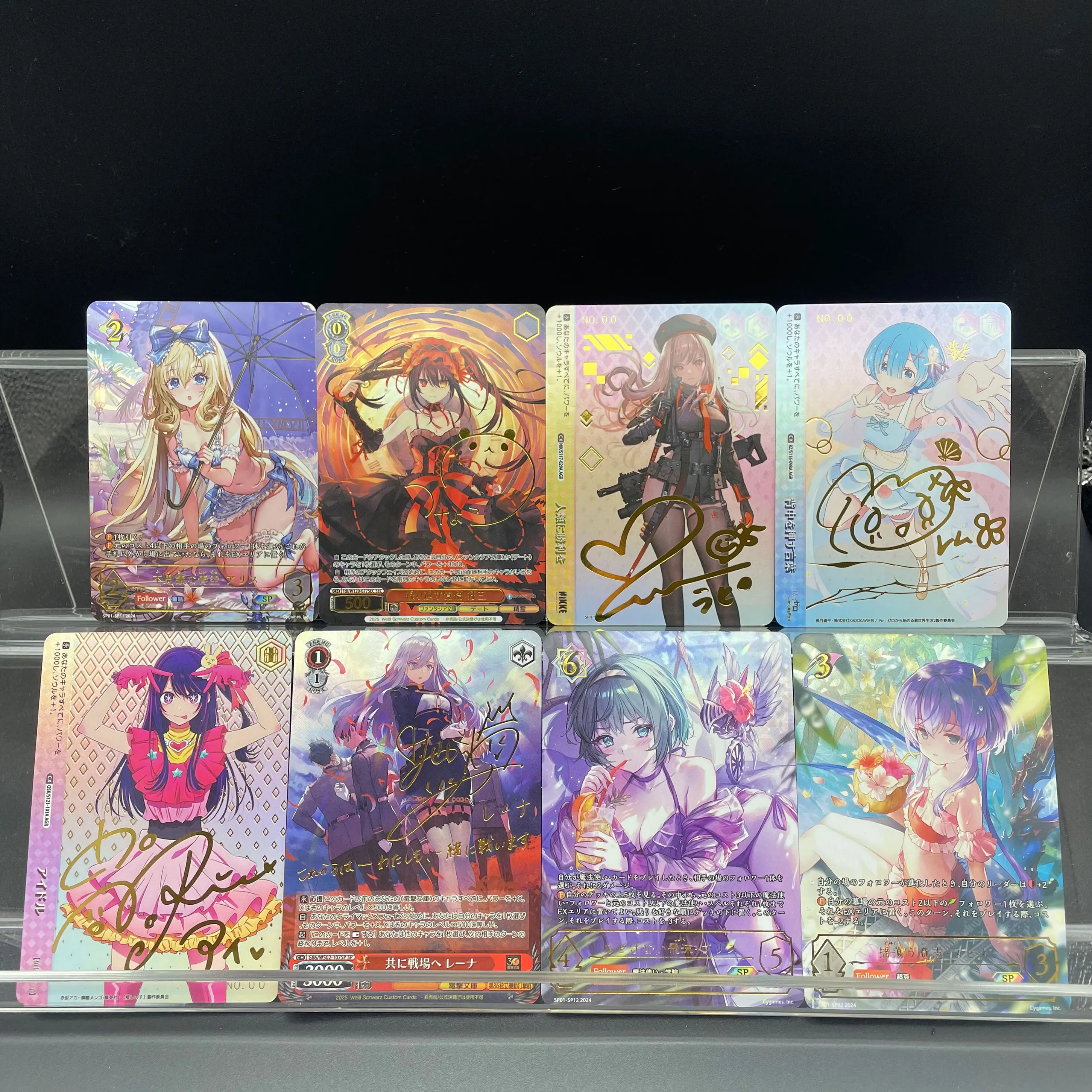 

Diy Anime Collection Card Set Arima Kana Kurumi Tokisaki Hk416 Tokarev Angelica Karen Gold Foil Iridescent Craft Collection Card