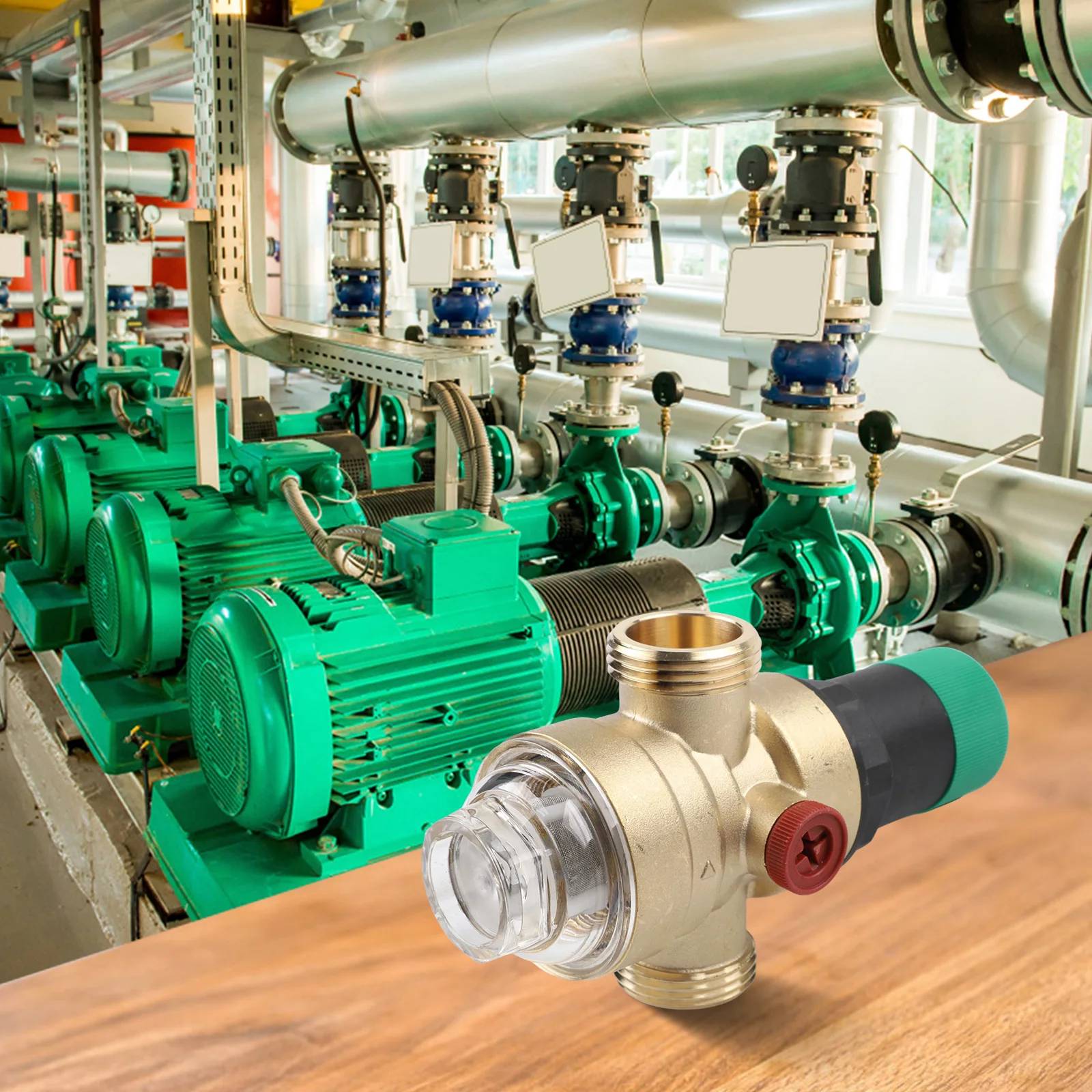 Water Pressure Reducer High Efficiency Water Pressure Reducer 1/2, 3/4 With Pressure Gauge And Filter Water Pressure Reducer