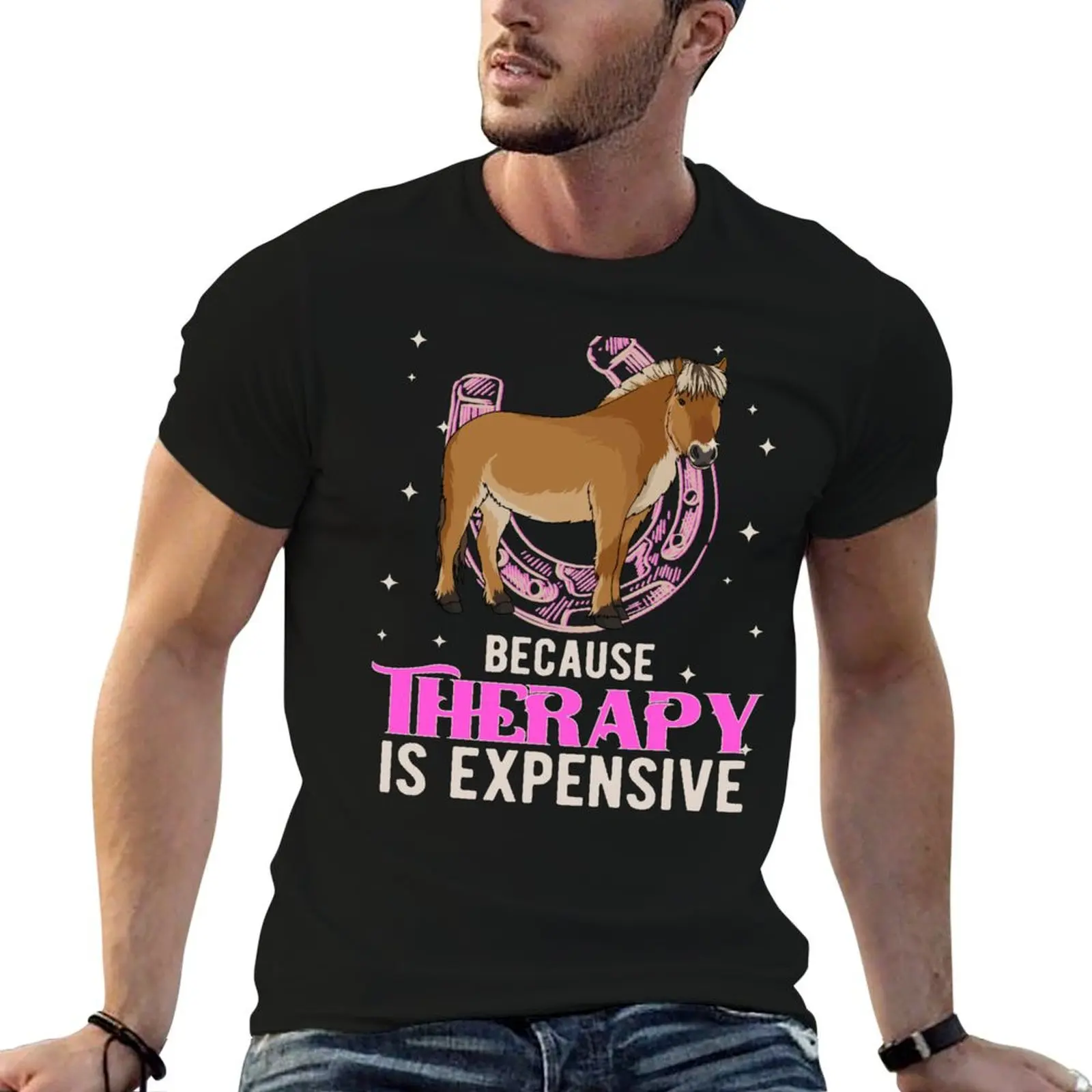 

Funny Fjord Horses Gift T-Shirt cotton tshirt 100% t shirts for man graphic funny T-Shirt