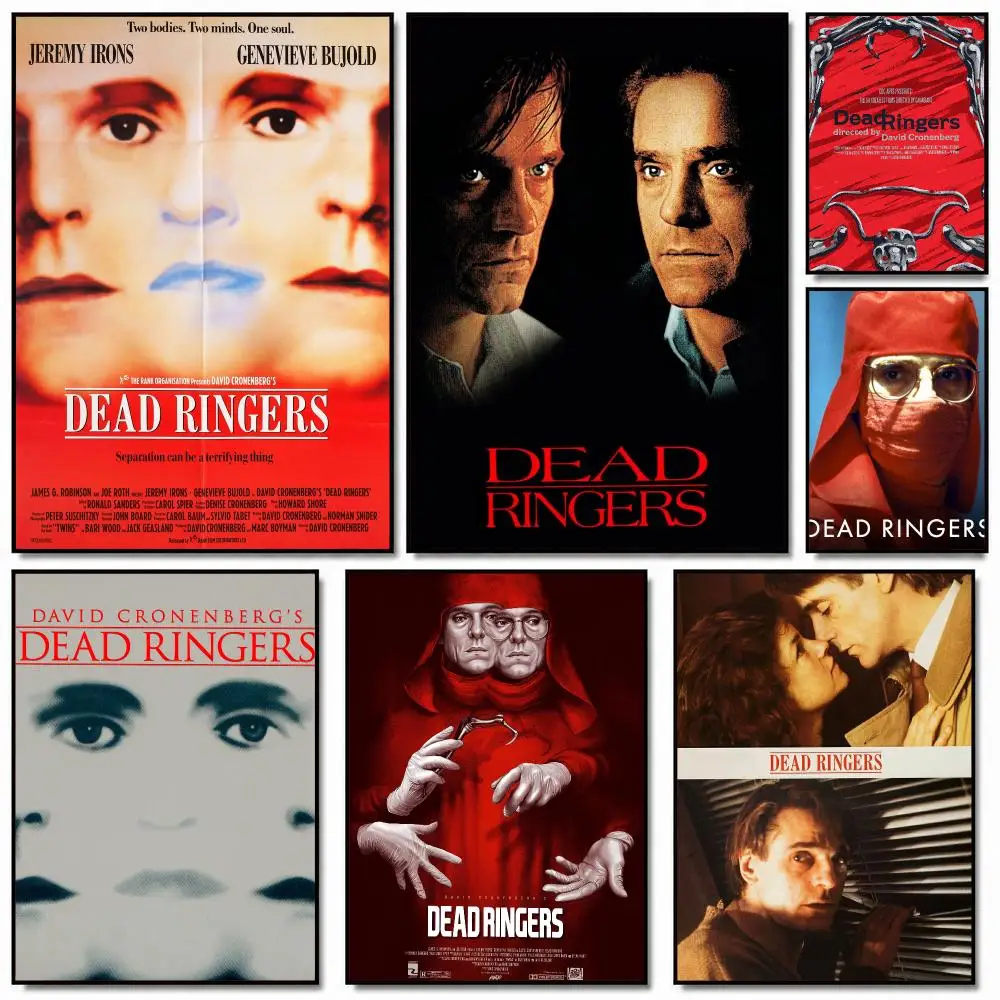 classic movie D-Dead Ringers 1988-S Poster Removable Wall Sticker for Home Cafe Bar Office Interior Decor