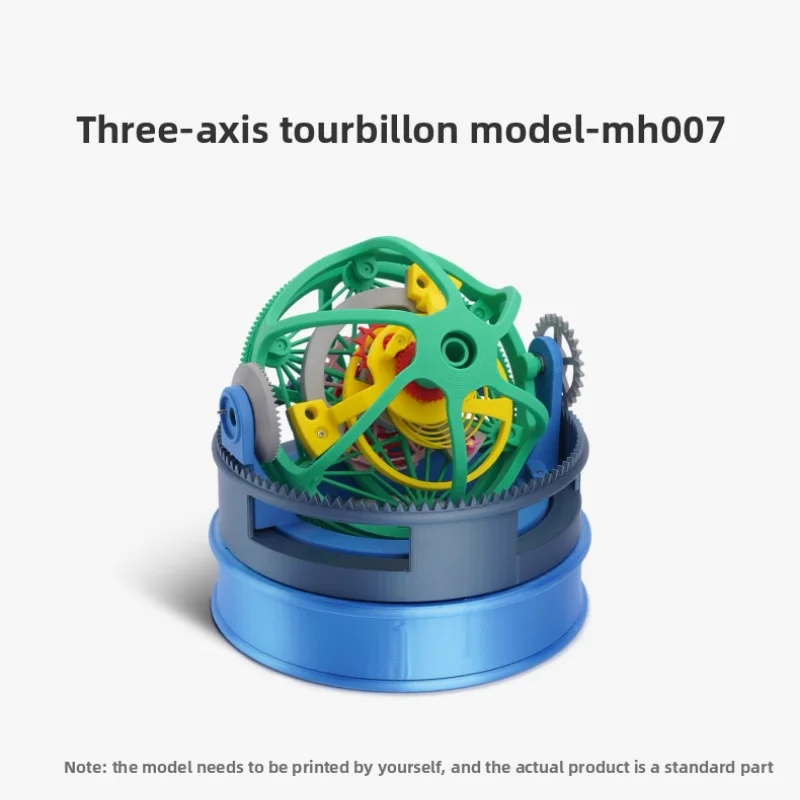 Original brand new three-axis tourbillon model MH007 Maker Treasure House Creative for Bambu lab 3D printed model components