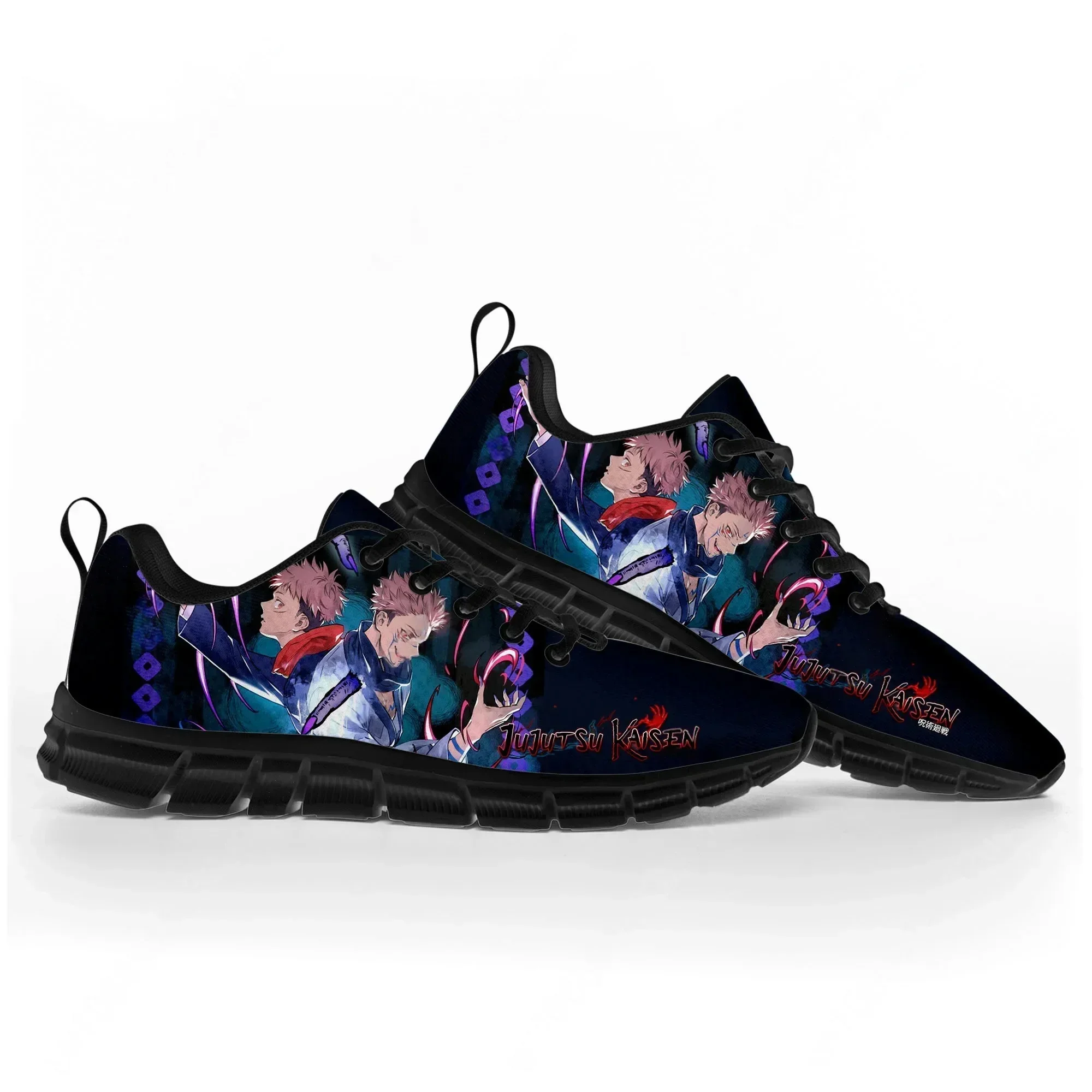 Jujutsu Kaisen Itadori Yuji Sports Shoes Mens Womens Teenager Comfortable Sneakers Custom High Quality Couple Black Casual Shoe