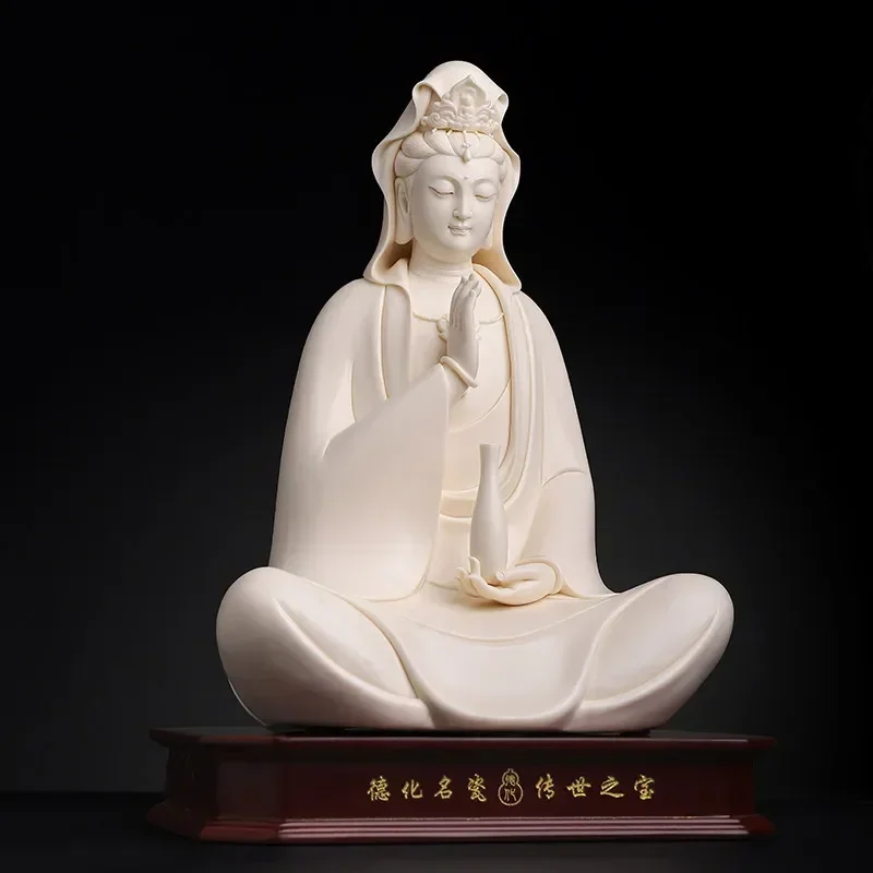 FX-8 Ceramic Ornament Net Bottle Guanyin Statue Household Guanyin Bodhisattva Buddha Statue