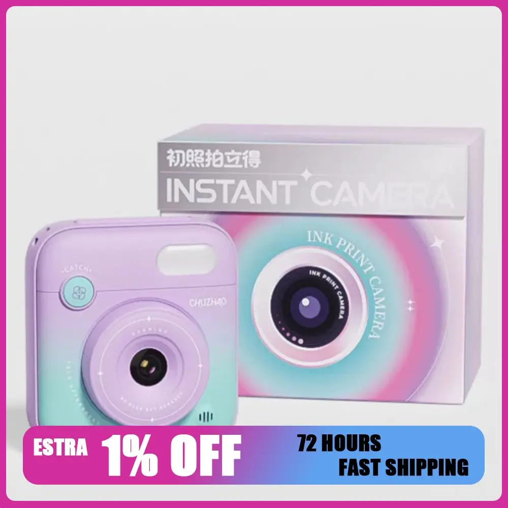 CHUZHAO X1 Instant Camera Prints Photos Directly 16GB Card Inkjet Digital Portable Small Camer Custom Girl Cameras Birthday Gift