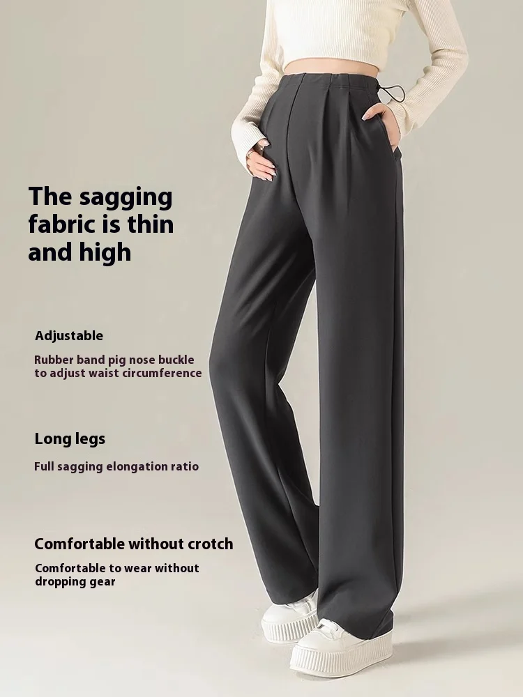 السراويل الأمومة الربيع والخريف ملابس خارجية لا دعم بنطال ذو قصة أرجل واسعة الخريف الحمل لا تجنب البطن السراويل الأمومة Wea