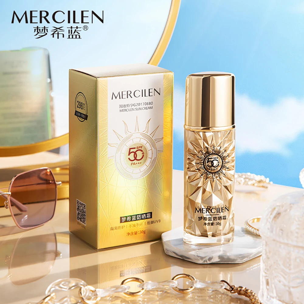 Facial Sunscreen Whitening SPF50+ Sun Cream Sunblock Body Cream Skin Care Protective Cream Anti-Aging Oil Control Moisturizing
