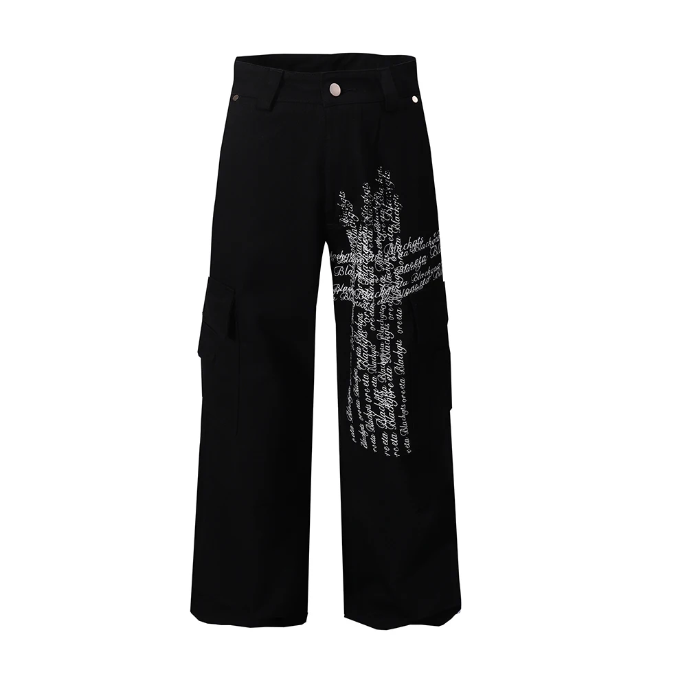 

Vintage Y2k Men's Pants High Street Letter Loose Oversized Sweatpants Streetwear Hip Hop 2026 Women Casual Cotton Baggy Pants