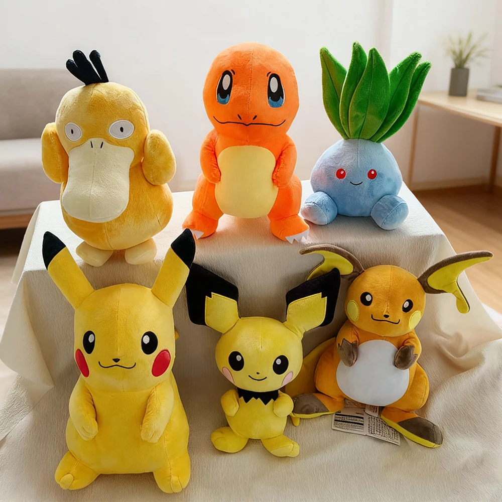 

Кавайная плюшевая игрушка Пикачу Чармандер милые коллекционные мягкие игрушки для мальчиков и девочек KidsFans мягкий кавайный подарок праздничная игрушка на день рождения игрушка