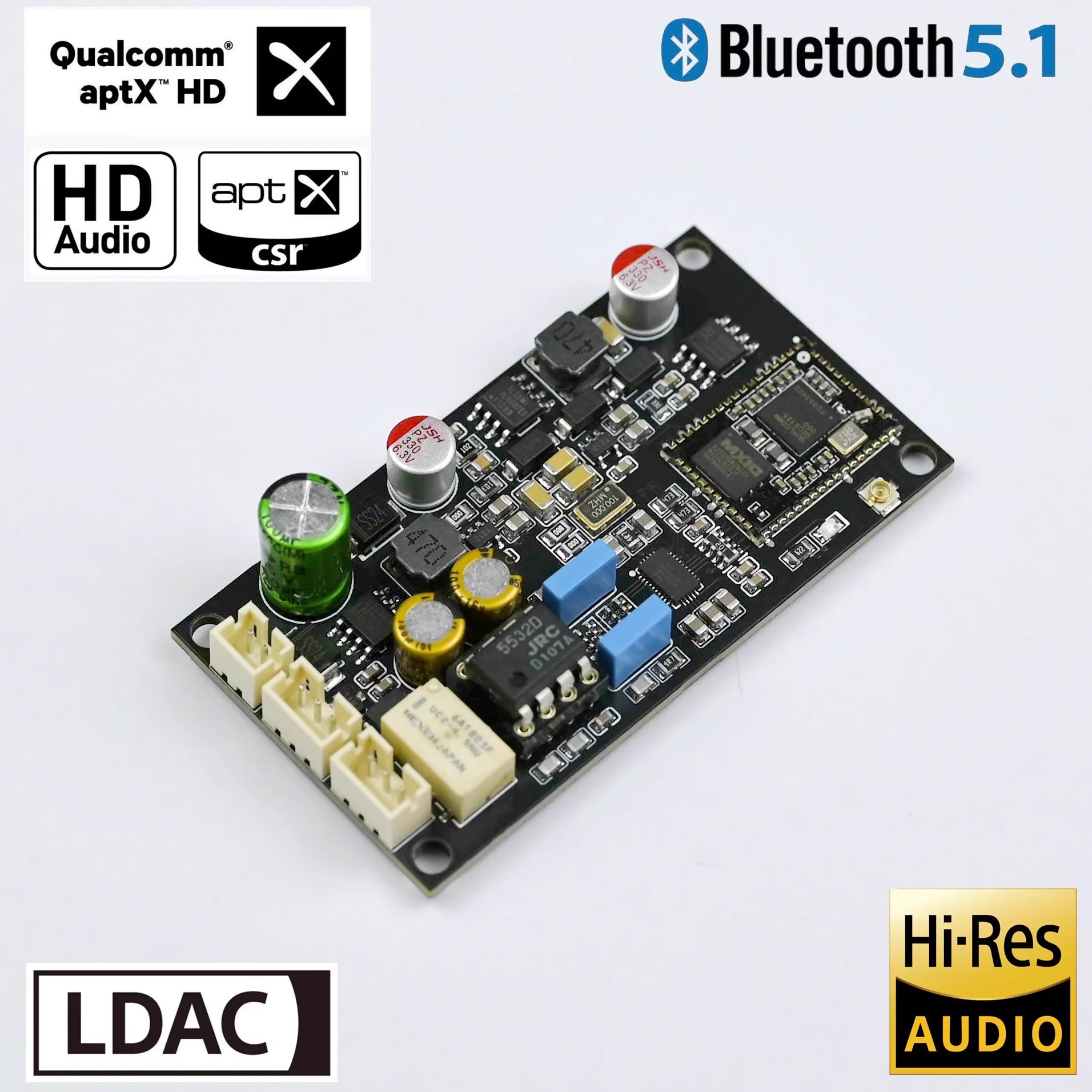 

ES9039Q2M Bluetooth 5.4 Decoder Board QCC5125 Lossless Reception ES9038 Module Upgrade CSR 8675 5.0