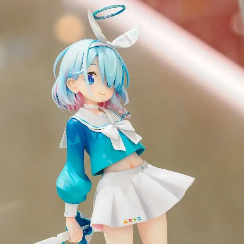 

Bestselle Bold Sculpture Action Anime Moegirl Figure Cute 2d Blue Pink Hair Girl Model Pc Case Desktop Decoration For Anime Fans