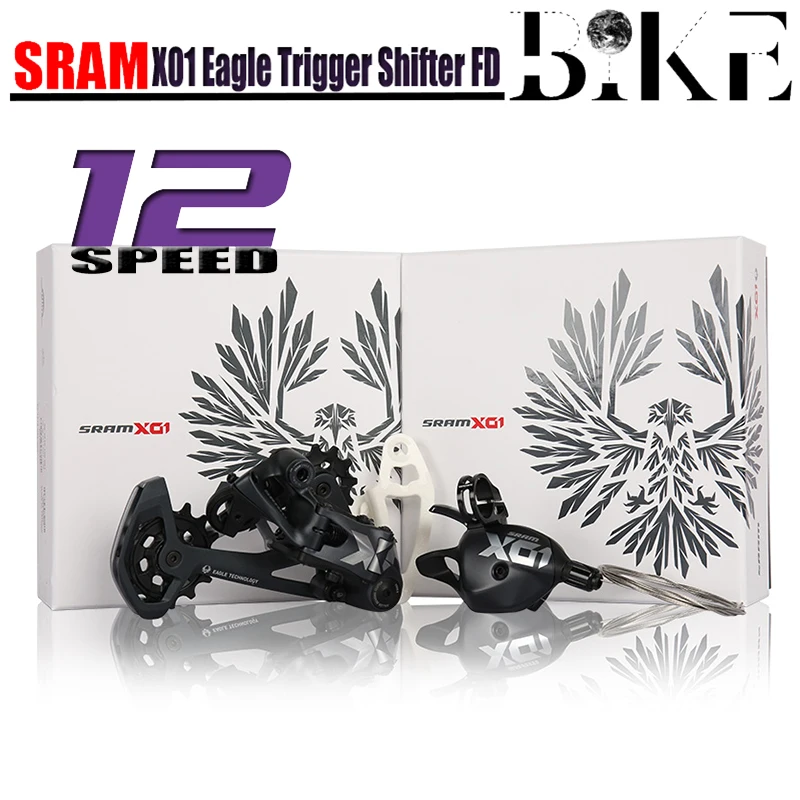 new SRAM X01 XO1 EAGLE 1X12 Speed MTB Bicycling Bike Groupset Kit Shifter Lever Trigger Right Side Rear Derailleur Black