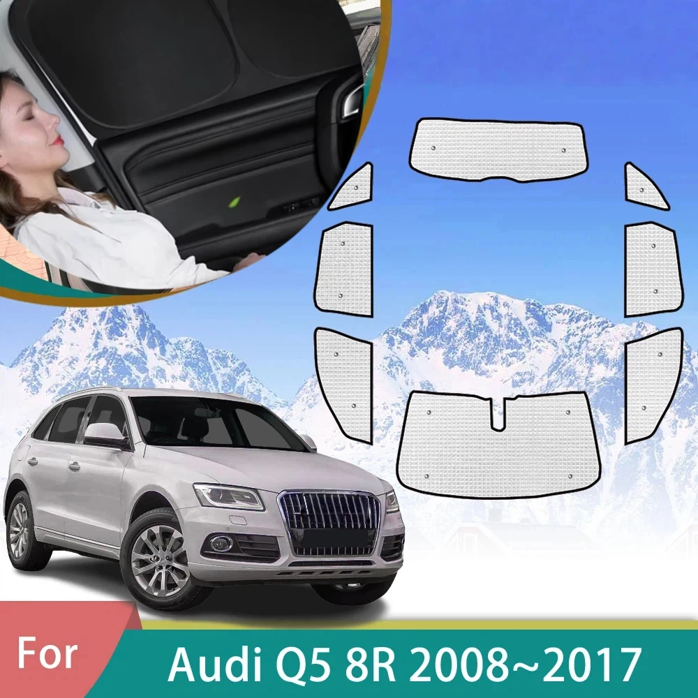For Audi Q5 8R Accessories 2008~2017 2009 2012 2013 2015 2016 Magnetic Window Curtains Sunshade Shading Privacy Shading Visor