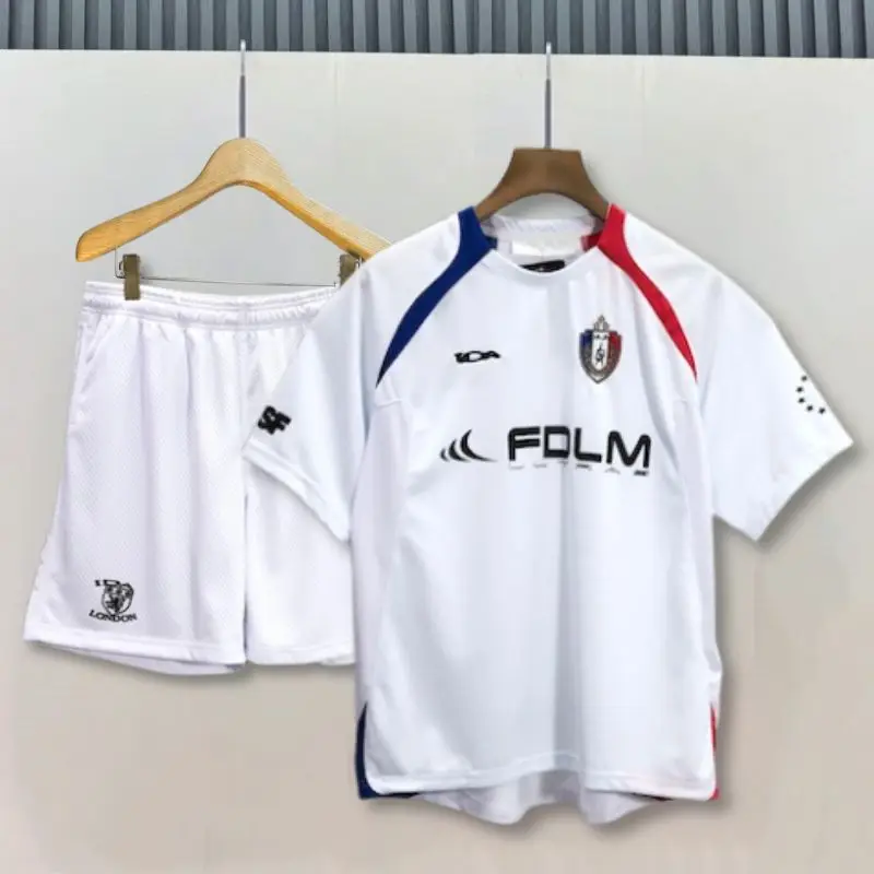 

Летняя белая футболка-поло из сетчатой ткани с вышивкой, быстросохнущая, свободного кроя, дышащая, с коротким рукавом, для мужчин и женщин