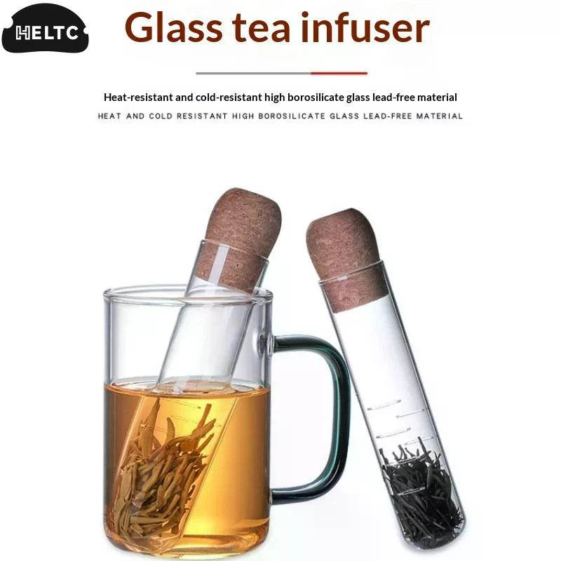 Tea Infuser Glass Pipe Tea Filter Sieve Creative Tea Maker For Spice Herb Tea Brewing Teaware Tools Accessories
