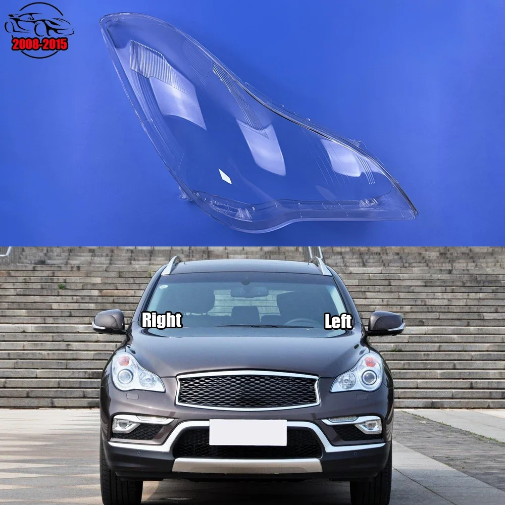 

For Infiniti QX50 EX25 EX35 2008-2015 Headlamp Shell Transparent Headlight Cover Lamp Shade Lampshade Lens Plexiglass